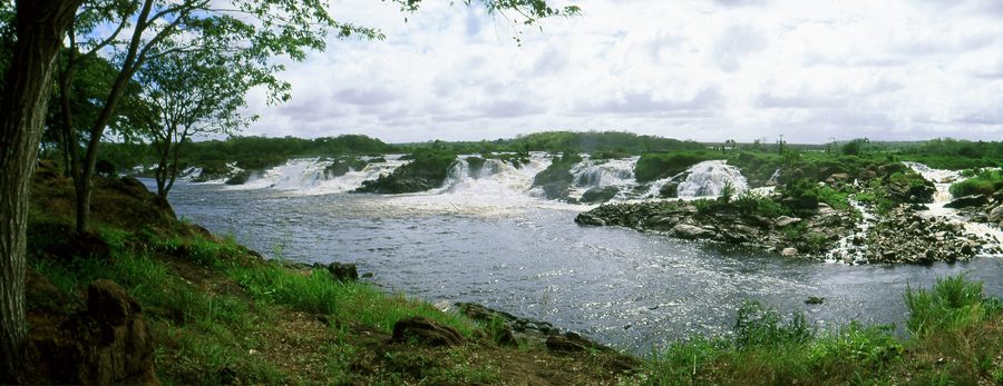 Chutes de Cachamay sur le Río Caroní à Ciudad Guayana, Bolívar, Venezuela