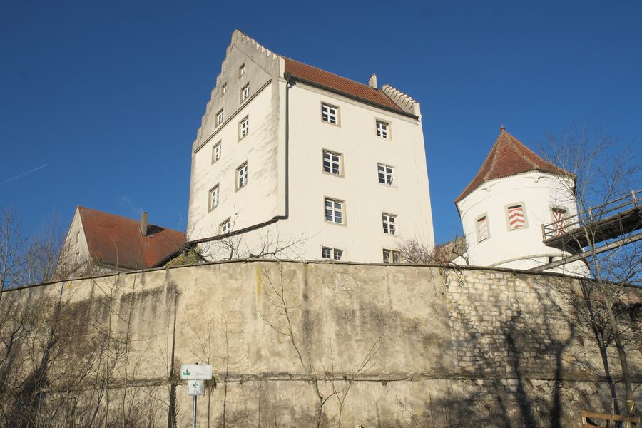 Château de Scheer dans le centre historique de Scheer, dans l’arrondissement de Sigmaringen