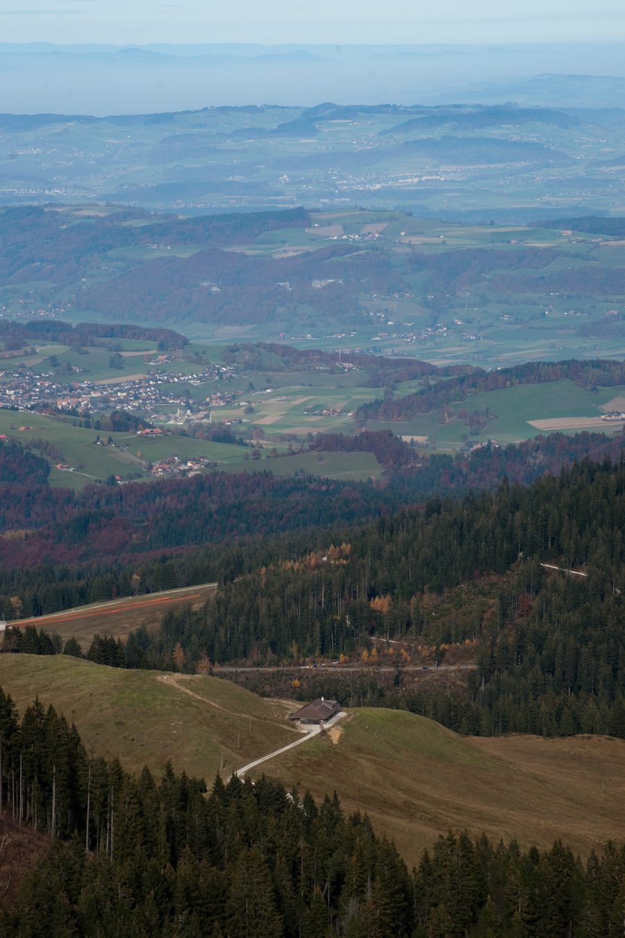 Paysage préalpin près du col du Gurnigel dans le canton de Berne