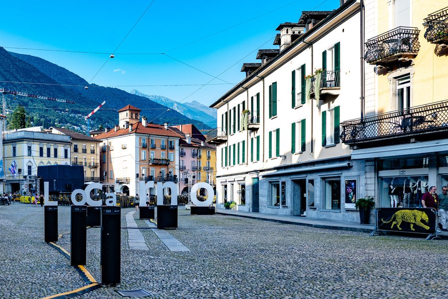 Piazza Grande à Locarno, Suisse