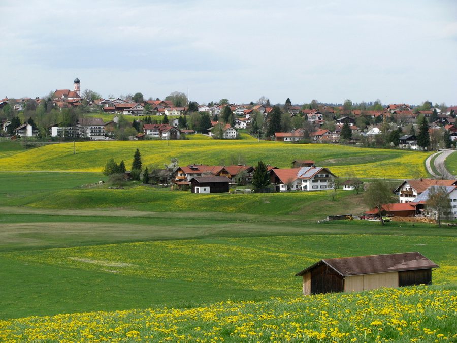 Vue de Seeg dans l'Ostallgäu depuis l'est