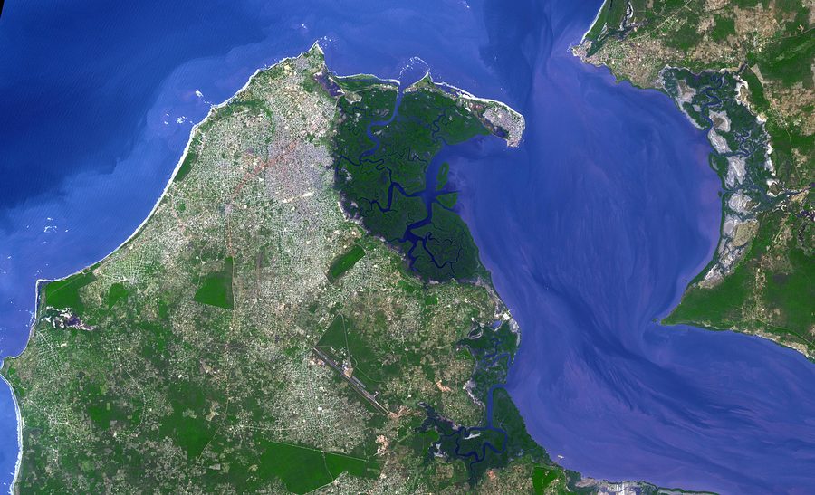 Banjul vue du ciel