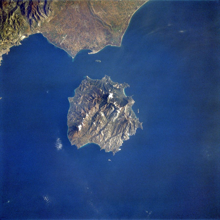 Thasos vue du ciel