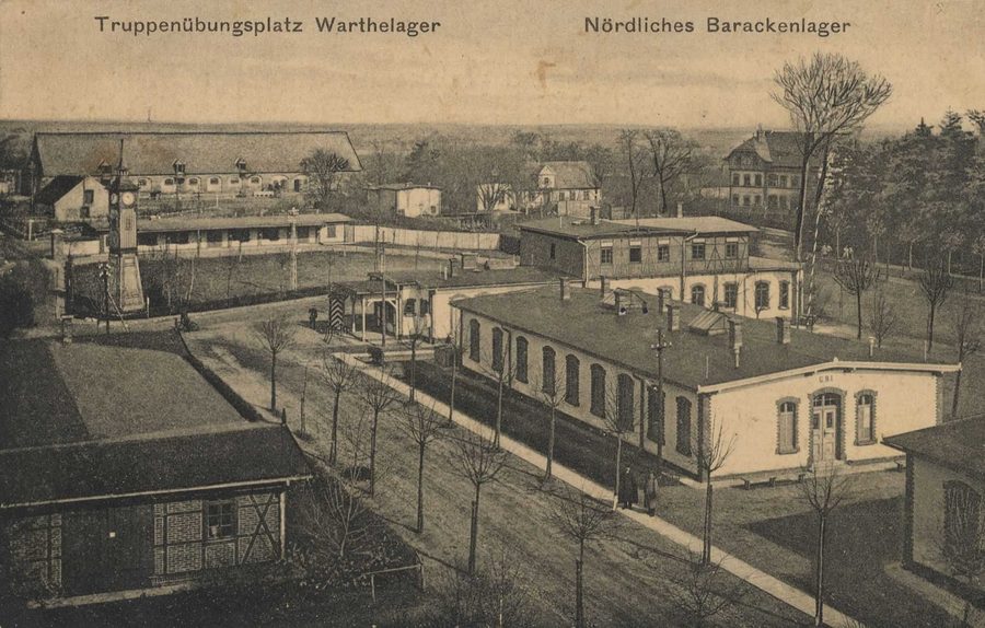 Caserne au nord du Warthelager près de Posen en 1915