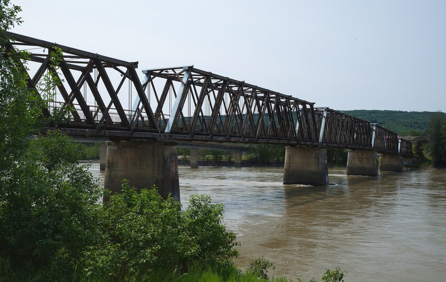 Fraser River Walking Bridge à Quesnel, Colombie-Britannique