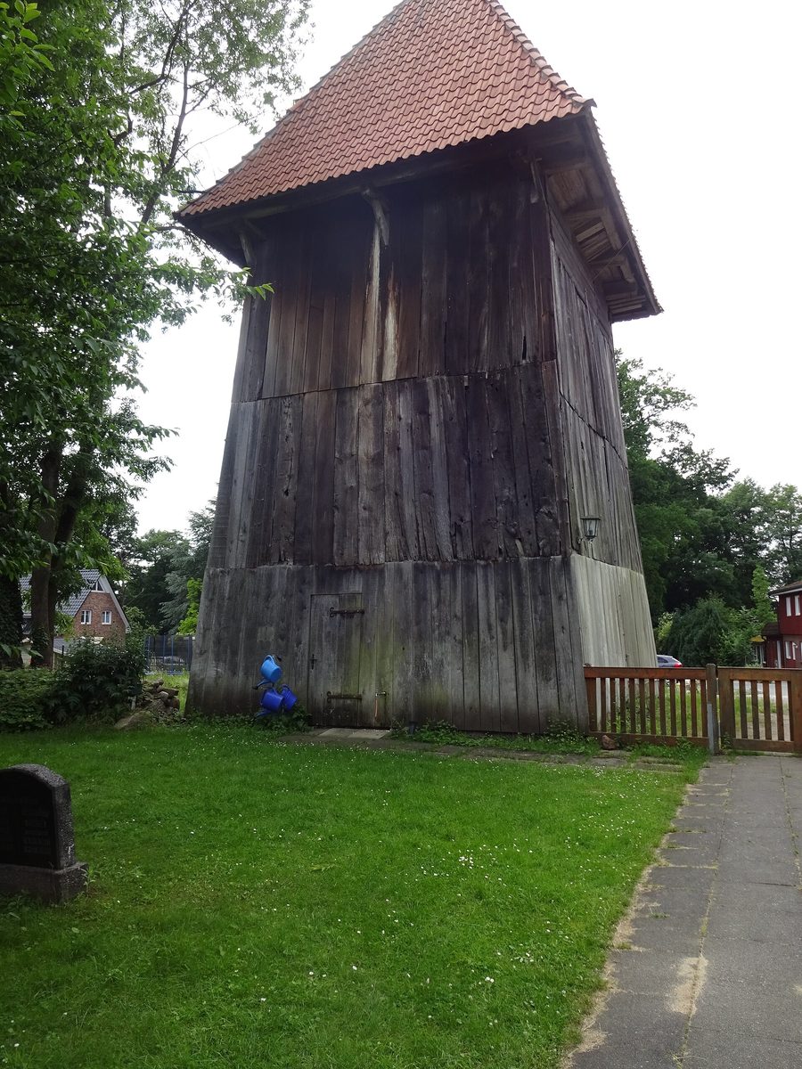 Clocher à Ramelsloh, un quartier de la commune de Seevetal