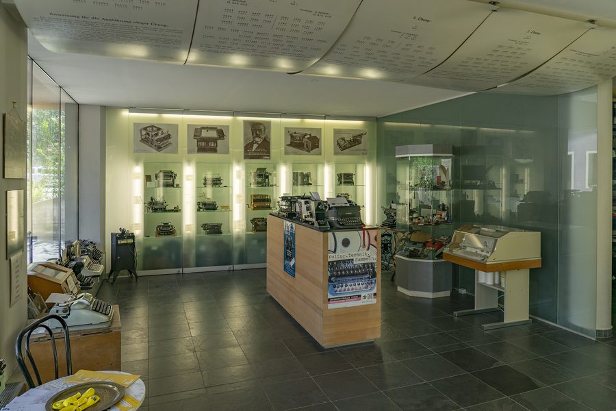 Machines à écrire au musée de la machine à écrire de Wattens