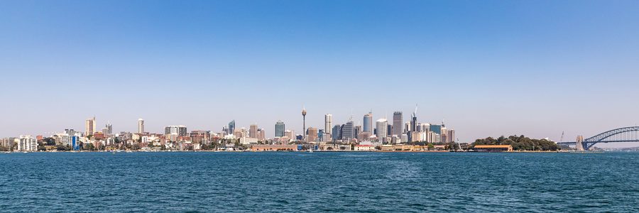 Skyline de Sydney avec vue sur le centre-ville.