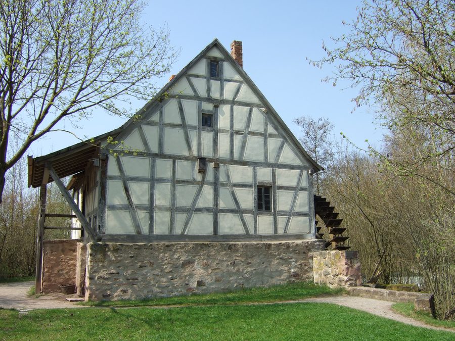 Moulin Flederich reconstruit au musée en plein air de Bad Windsheim