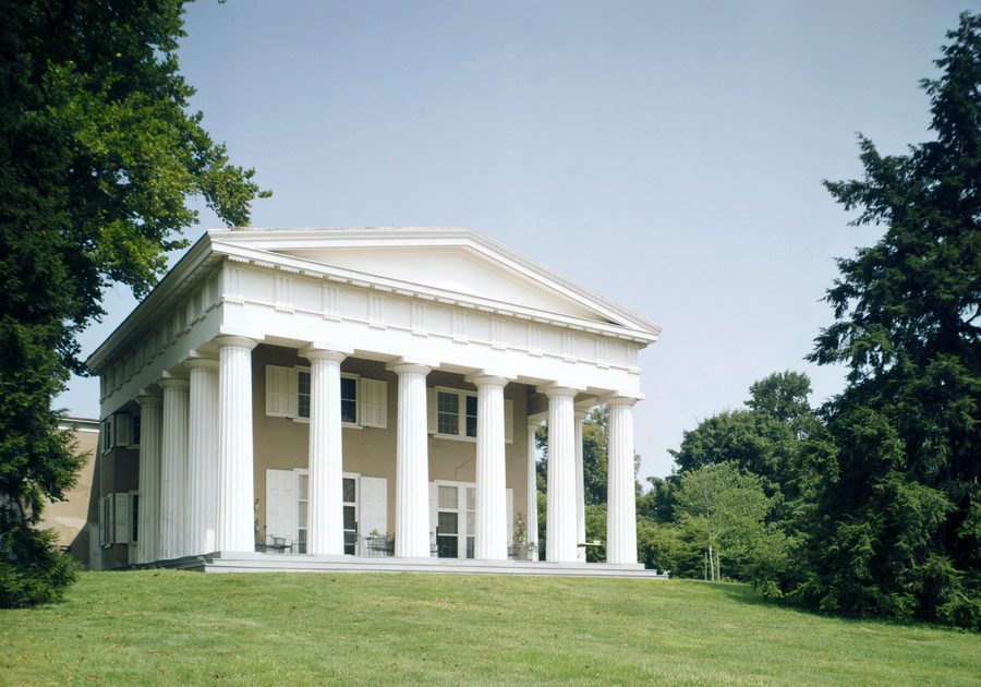 Andalusia, un domaine historique de style Greek Revival dans le township de Bensalem, Pennsylvanie